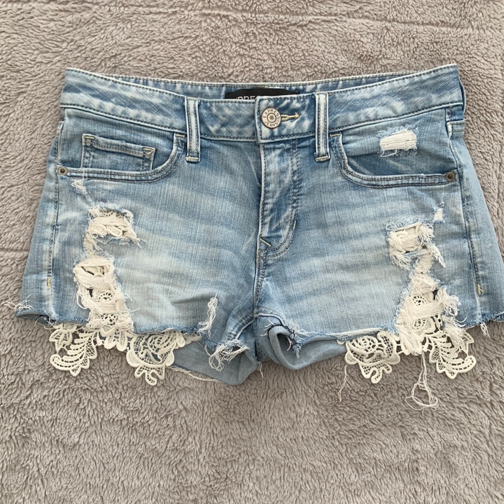Express jean shorts